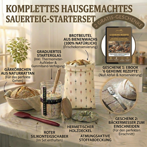 Komplettes Sauerteig-Set für zuhause